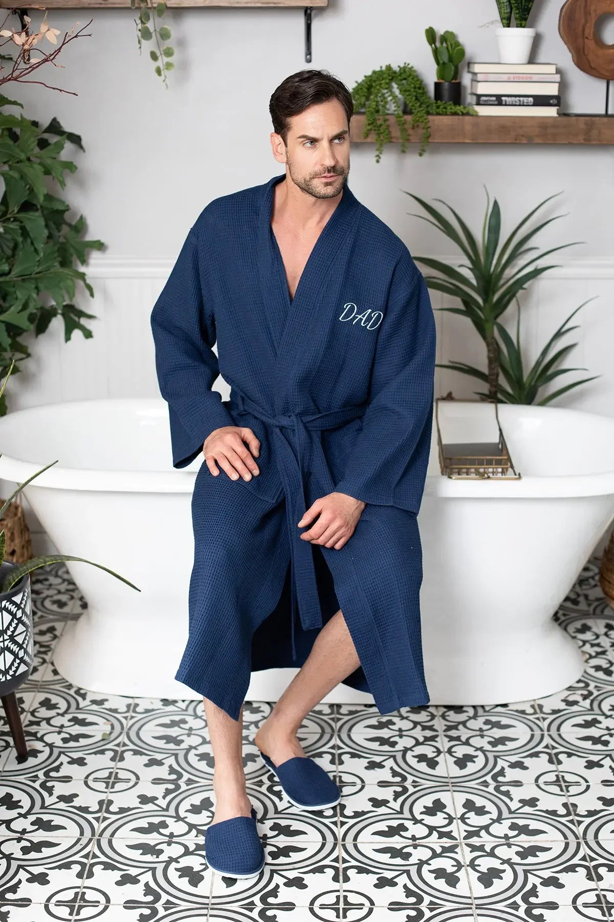 Waffle Bathrobe for Men