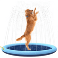 Swimming Pool Pet Sprinkler Pad Inflatable Water Spray Mat Tub Summer Play Cooling Mat Dog Bathtub Dog Cooling Mat Pet Bed Sprinkler Pad for Dogs & Kids PVC Splash Pad for Kids Age Water Toys for Summer Outdoor