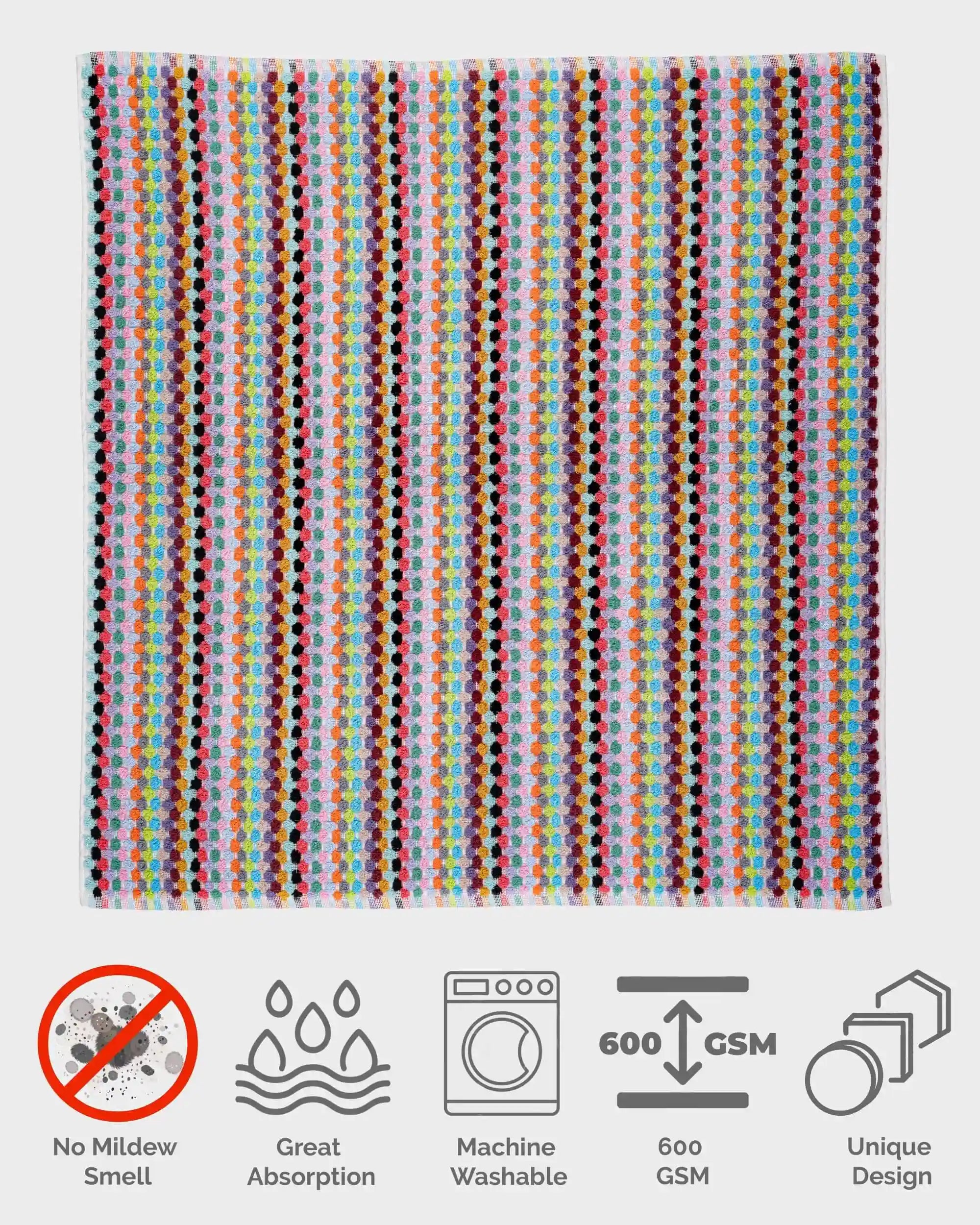 Turkish Cotton Pom Pom Bath Mat