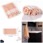 Turkish Cotton Pom Pom Hand Towel