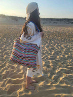 Pom Pom Turkish Cotton Tote Bag