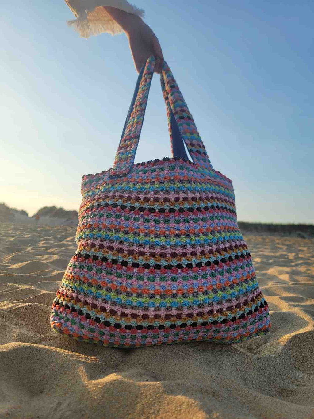 Pom Pom Turkish Cotton Tote Bag