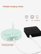 Portable USB Rechargeable LED Folding Desk Lamp Eye Protection Touch Dimming Working Reading Table Lamp  For Book Bed Office Decorative Table Lamp Cute Study Lamps for Bedroom Décor