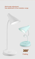 Portable USB Rechargeable LED Folding Desk Lamp Eye Protection Touch Dimming Working Reading Table Lamp  For Book Bed Office Decorative Table Lamp Cute Study Lamps for Bedroom Décor