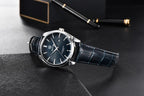 Leather Fashion Sport Men's Watches Luxury Military Quartz Analog Waterproof Men Watch