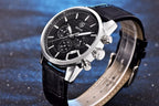 Luxury Steel Sports Men's Watches Business Design Leather Band Wrist Watch Military Quartz