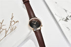 New Red Women Fashion Watch Quartz Luxury Leather Strap Analog Waterproof And Scratch Resistant Watches Excellent Gift For Women