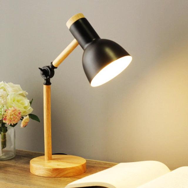 Wooden Nordic LED Desk Lamp