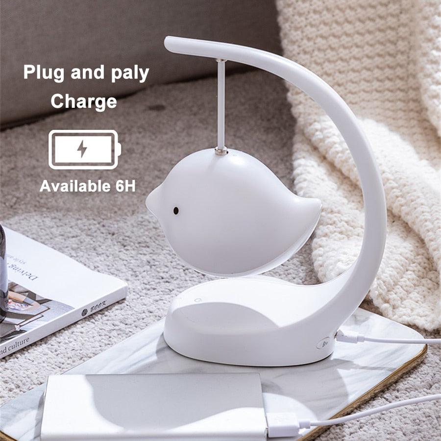 Smart Bluetooth-Compatible Music LED Night Light & Speaker Touch Control USB Rechargeable