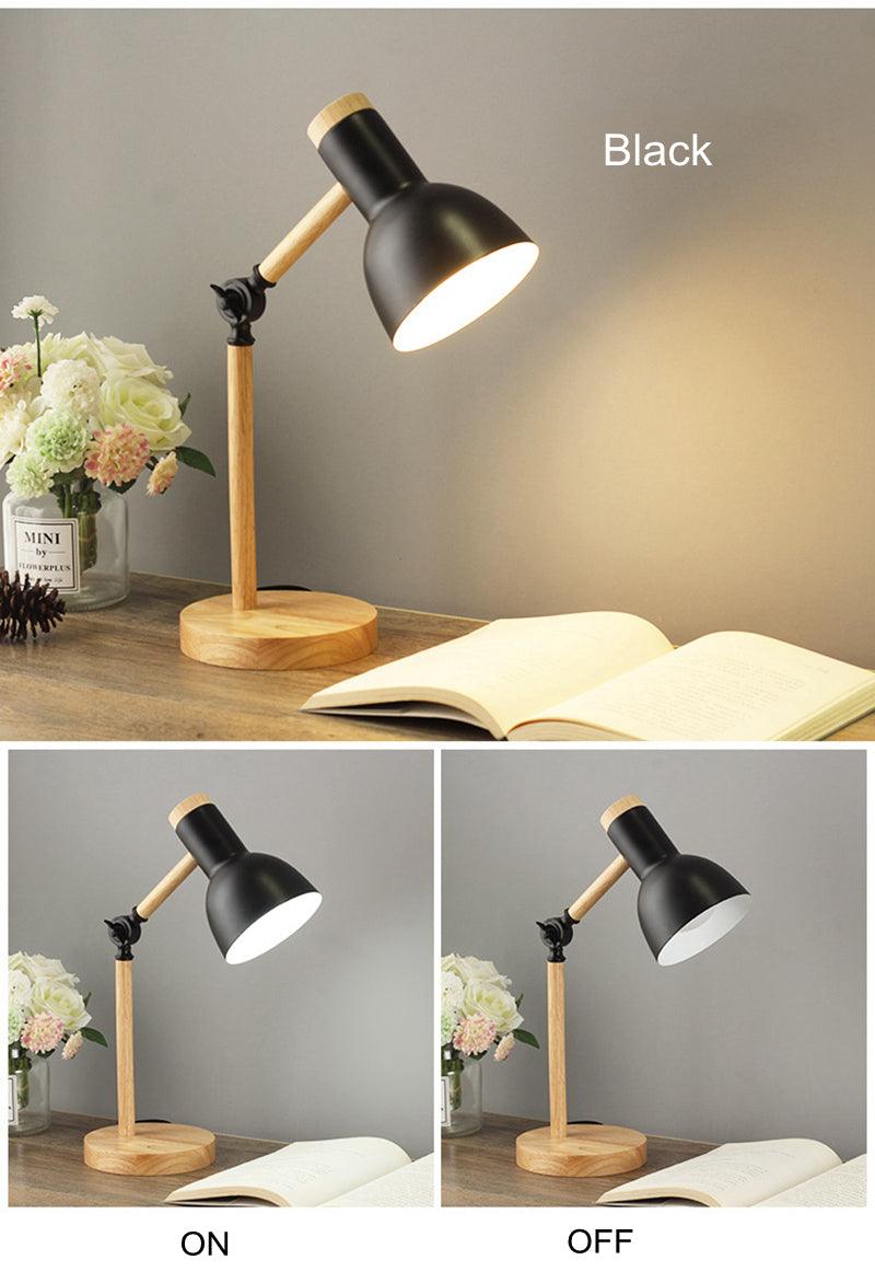 Wooden Nordic LED Desk Lamp