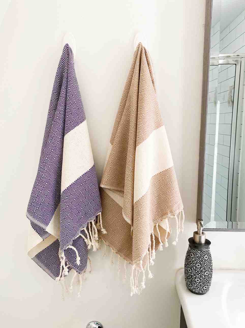 Diamond 100% Turkish Cotton Hand Towel for Bath and Kitchen