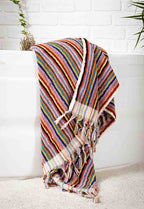 100% Organic Cotton Striped Bath Towel