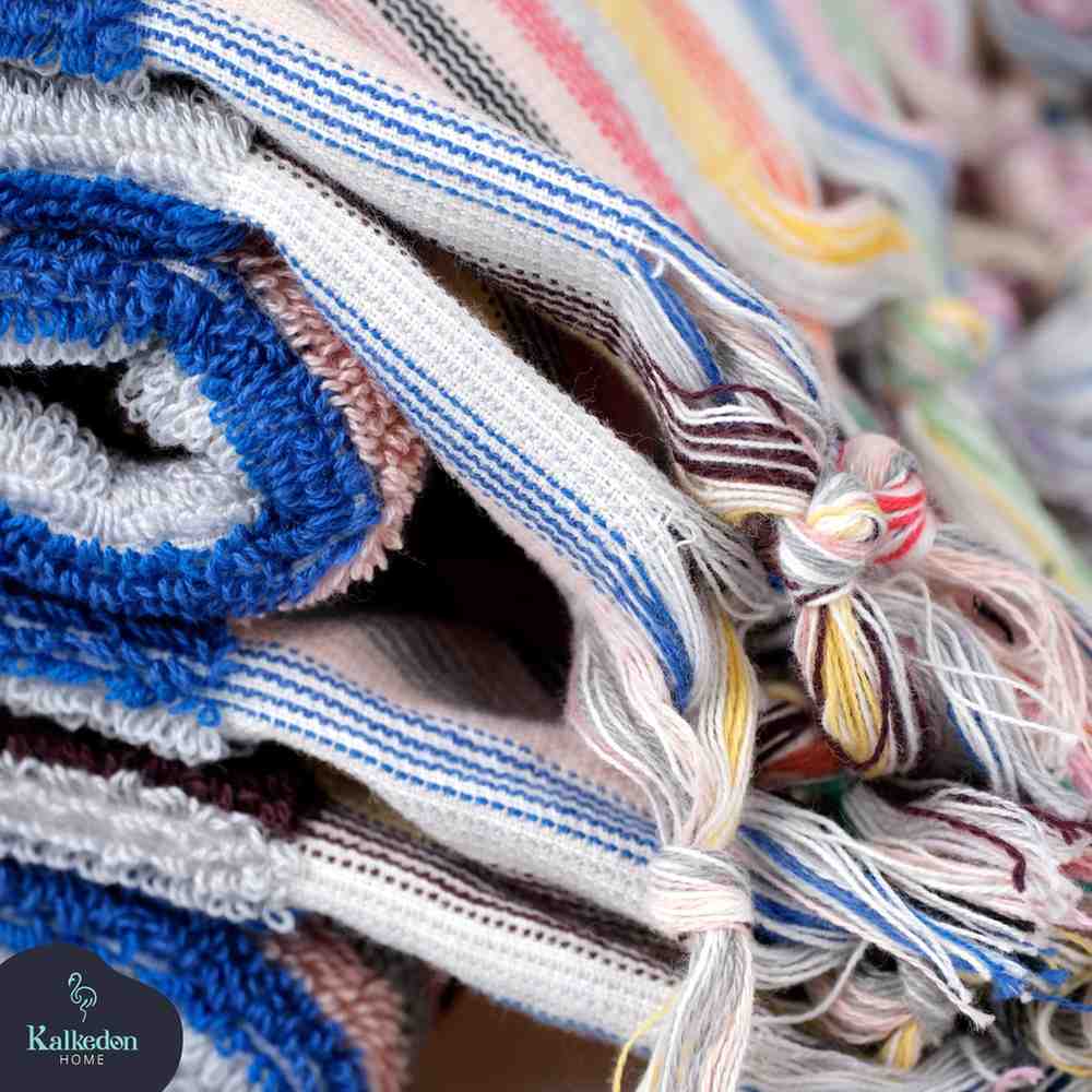Striped Hand Towel for Bath & Kitchen