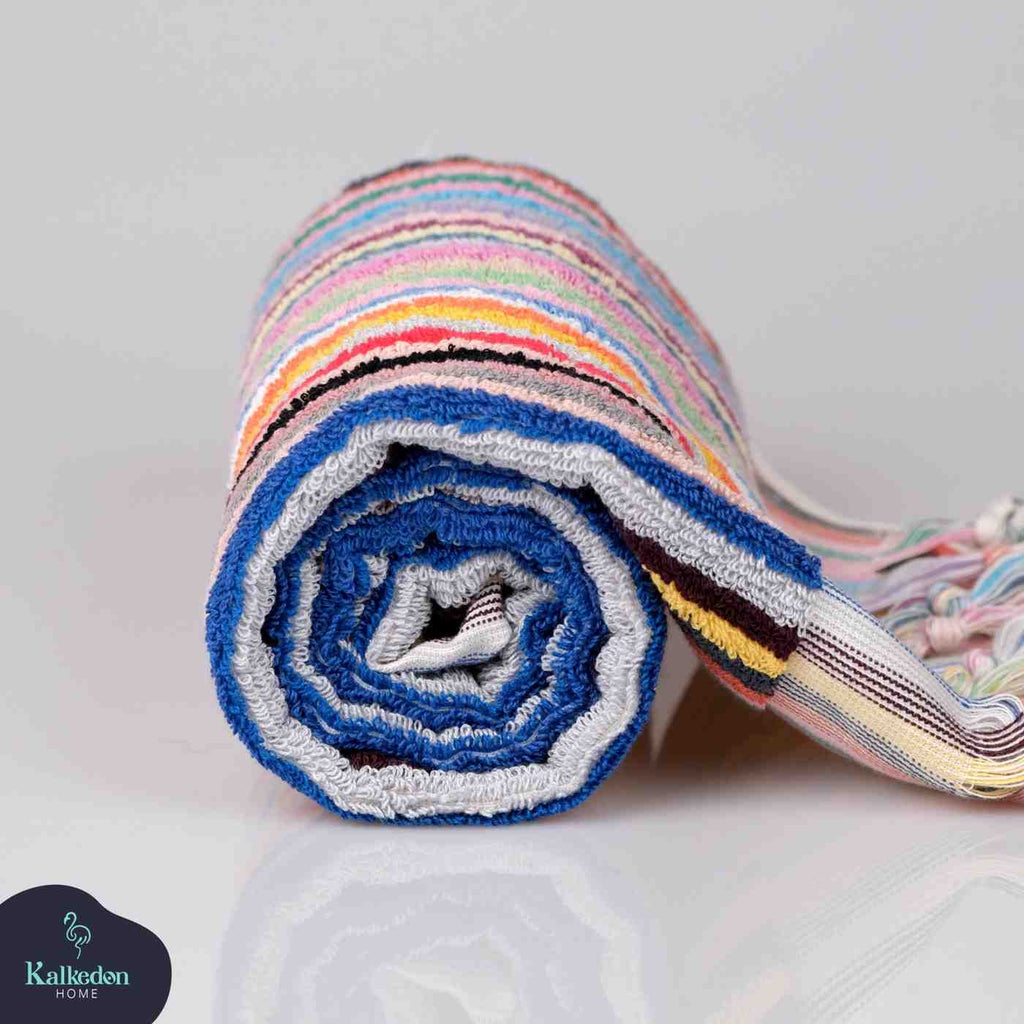 Striped Hand Towel for Bath & Kitchen