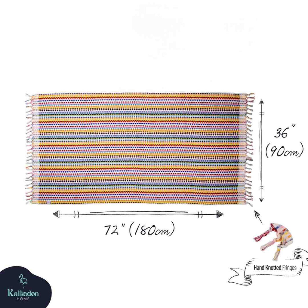 Turkish Cotton Pom Pom Bath Towel