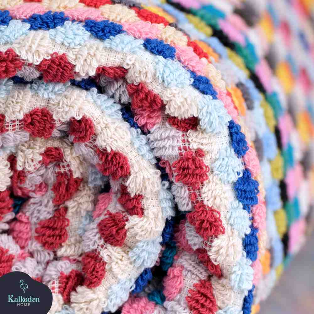 Turkish Cotton Pom Pom Bath Towel