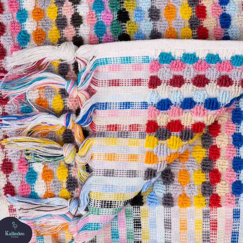 Turkish Cotton Pom Pom Hand Towel