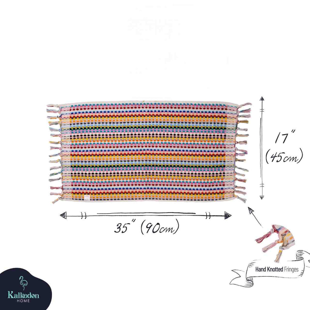 Turkish Cotton Pom Pom Hand Towel