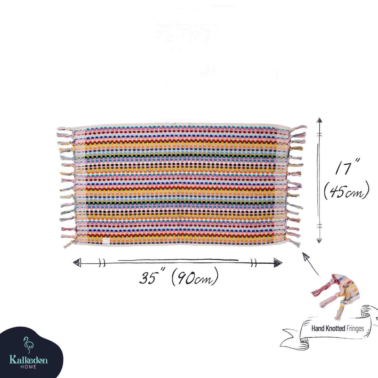 Turkish Cotton Pom Pom Hand Towel