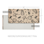 Raven & Pumpkin Gothic Fall Area Rug