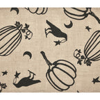 Raven & Pumpkin Gothic Halloween Table Runner