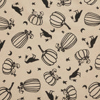 Midnight Harvest Pumpkin & Raven Kitchen Towel Collection | Set of 3 Cotton Towels