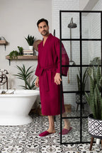 Waffle Bathrobe for Men