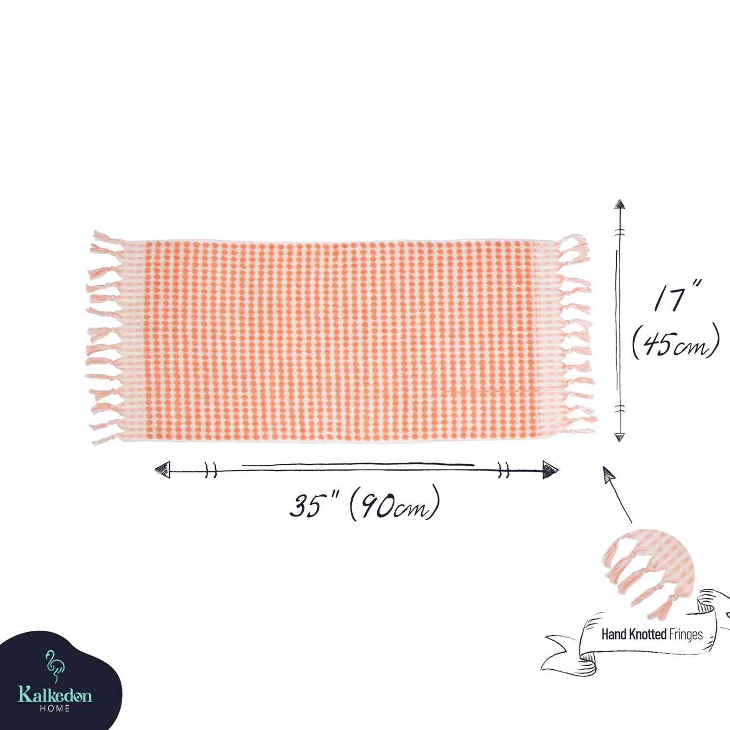 Turkish Cotton Pom Pom Hand Towel