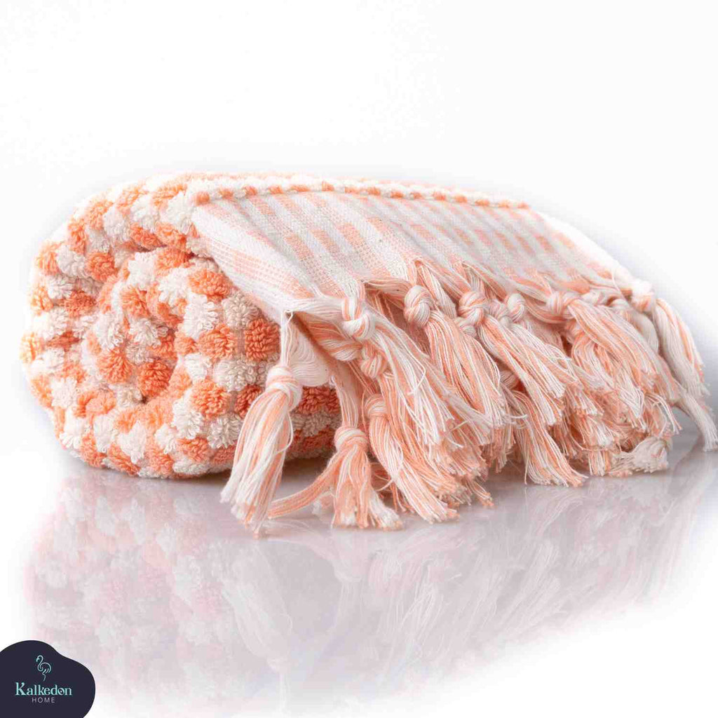 Turkish Cotton Pom Pom Hand Towel