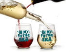 In My Fifties Era 15 oz. Wine Glass