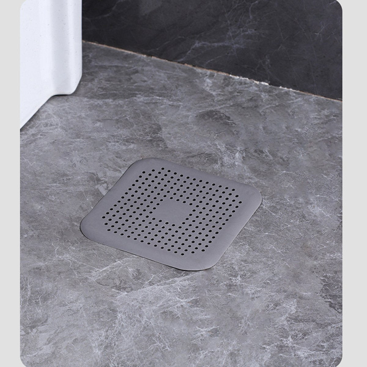 Square Silicone Sink Strainer with Suction