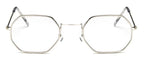 Small Frame Sunglasses For Women Small Square Polarized Sunglasses for Men and Women Polygon Mirrored Retro Shape Metal Design Sun Glasses for Men New Fashionable Ocean Lens