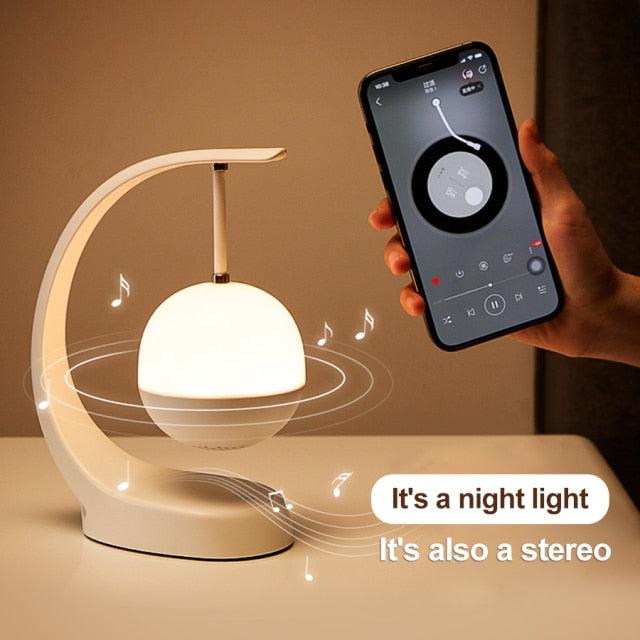 Smart Bluetooth-Compatible Music LED Night Light & Speaker Touch Control USB Rechargeable