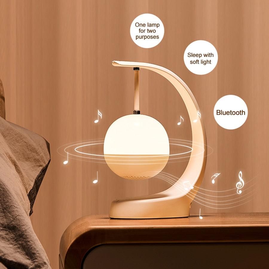 Smart Bluetooth-Compatible Music LED Night Light & Speaker Touch Control USB Rechargeable