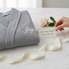 Waffle Piping Bathrobe – Lightweight Spa Comfort