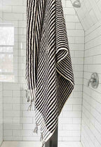 100% Organic Cotton Striped Bath Towel