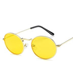 Stylish Round Sunglasses Vintage Design Oval Sunglasses For Women Luxury Circle Shaped Glasses For Women Anti-reflective Fashion Eyeglasses