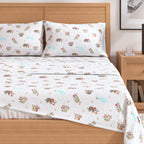 Turkish Cotton Christmas Flannel Sheet - Whittaker Collection