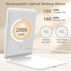10X Magnifying Mirror with Adjustable Lighting- Travel or Home use