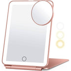 10X Magnifying Mirror with Adjustable Lighting- Travel or Home use