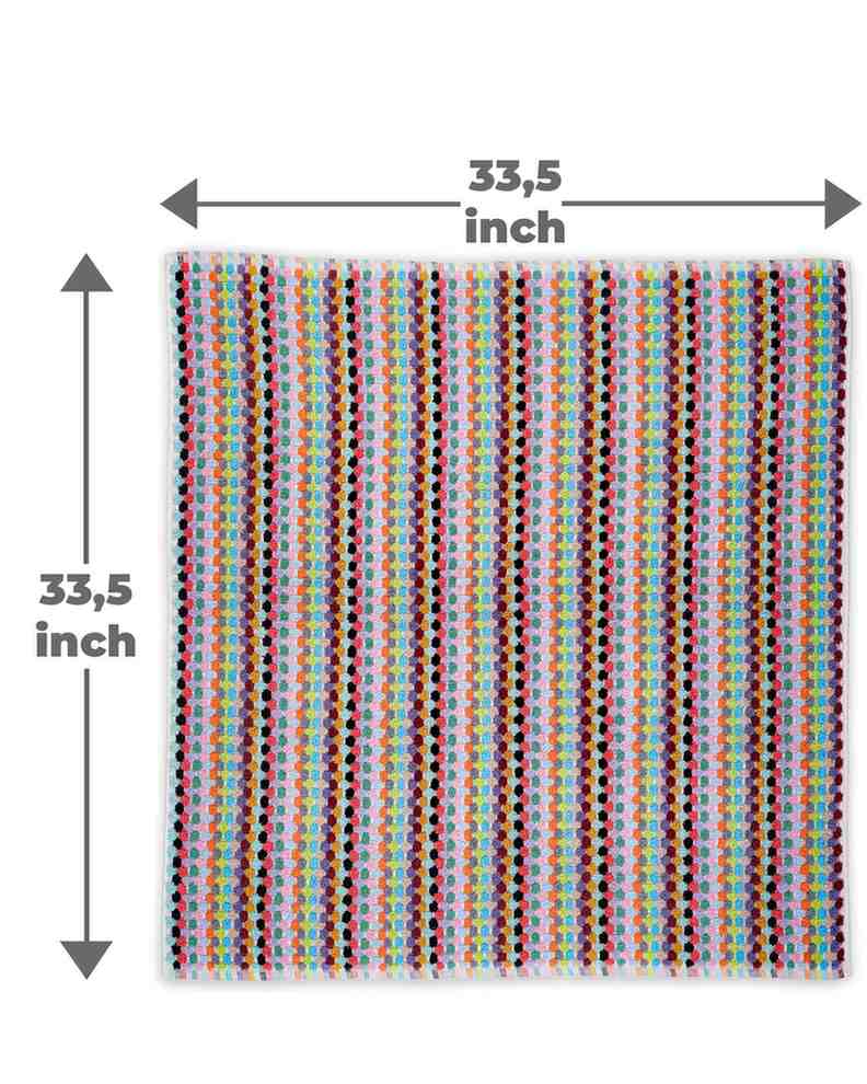 Turkish Cotton Pom Pom Bath Mat