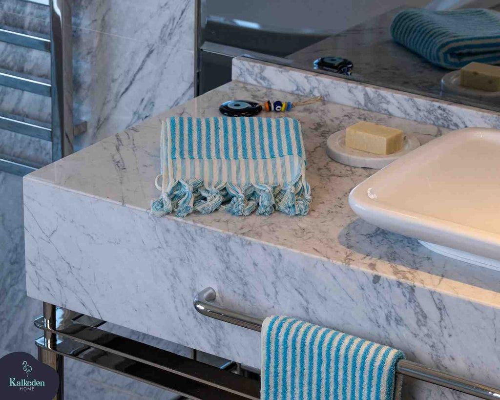 Striped Hand Towel for Bath & Kitchen
