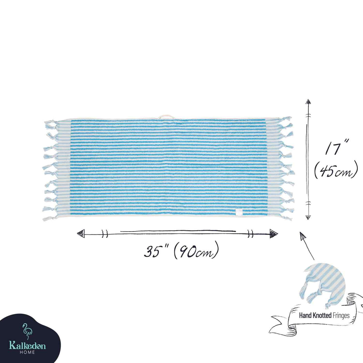 Striped Hand Towel for Bath & Kitchen