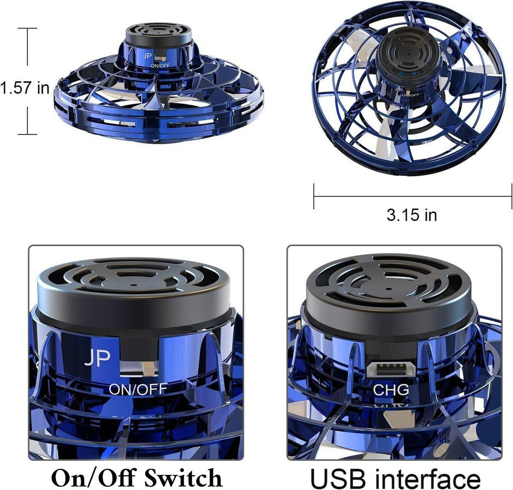 Rechargeable UFO Flying Spinner Drone Fidget Spinner Toy