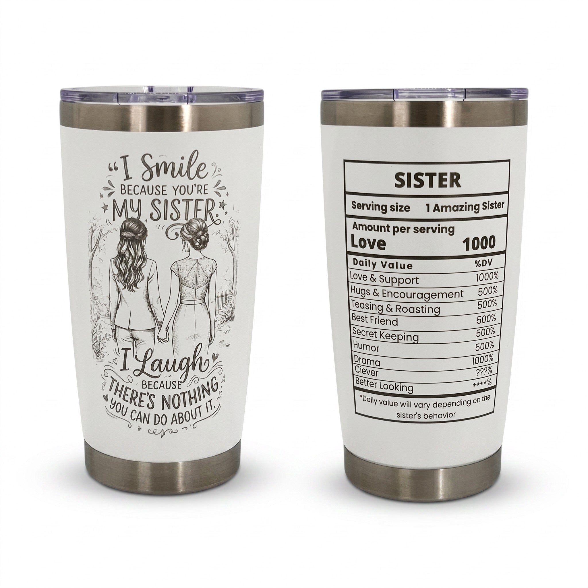 Chic Sister 20oz Insulated Stainless Steel Tumbler