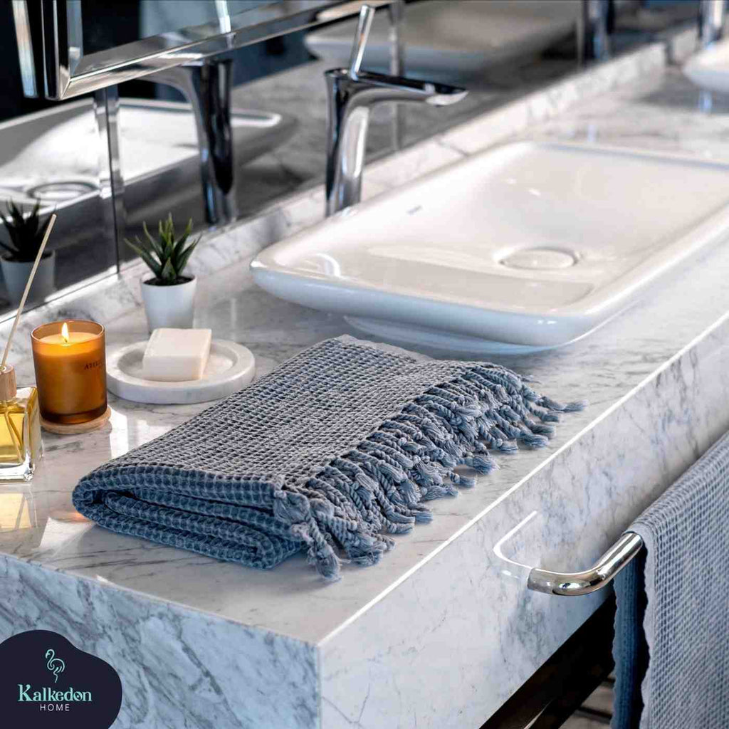 Waffle Turkish Cotton Towel or Towel Set