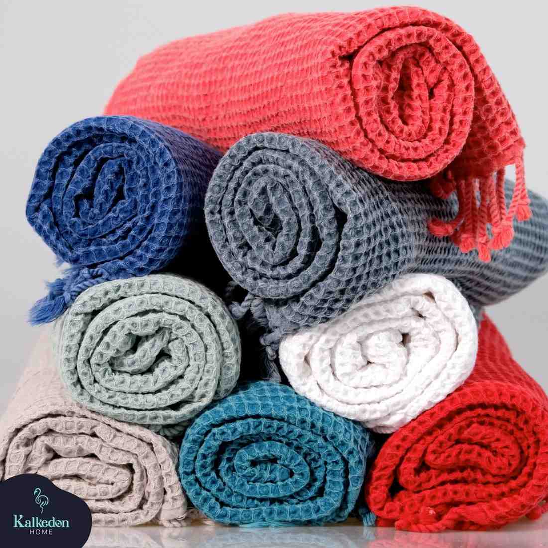 Waffle Turkish Cotton Towel or Towel Set