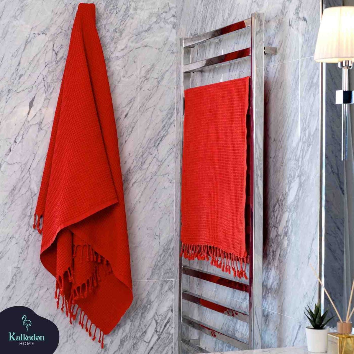Waffle Turkish Cotton Towel or Towel Set
