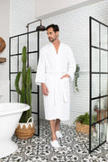 Waffle Bathrobe for Men