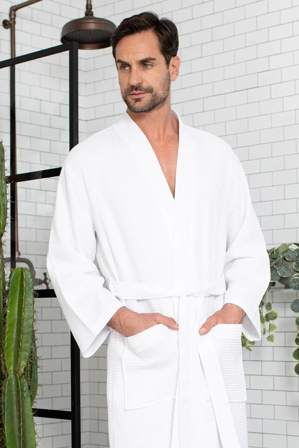 Waffle Bathrobe for Men